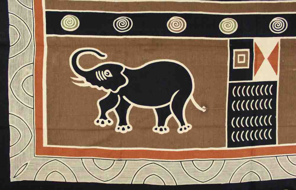 Cotton African Animal Print Tapestry Tablecloth Spread Beach Sheet Green Gold - Sweet Us