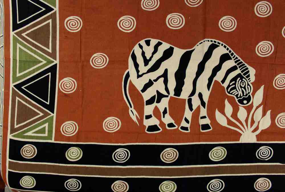 Cotton African Animal Print Tapestry Tablecloth Spread Beach Sheet Green Gold - Sweet Us