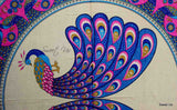 Peacock Blue Pink Ethnic Boho Tabletop Cover Bedsheet United States Next Day Shipping  