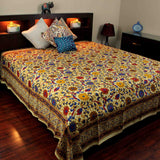 Cotton Sunflower Tapestry Bedspread Tablecloth Lemon Yellow Twin Full Queen King - Sweet Us