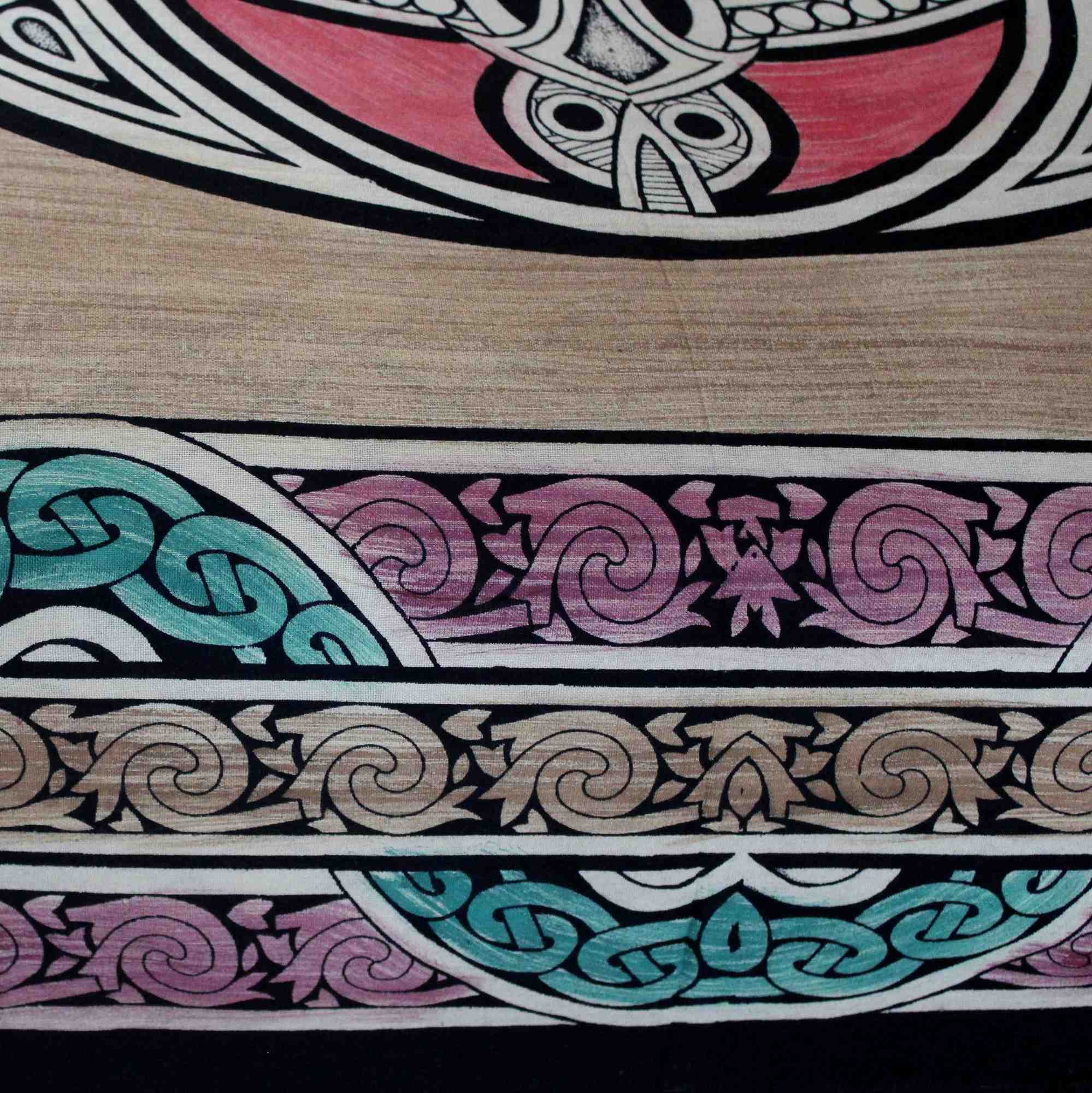 Celtic Tapestry, Celtic Bedspread Queen, Thin Cotton Throw Beach Blanket Tan Queen - Sweet Us