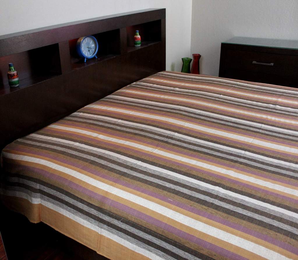 Striped Cotton Tablecloth Rectangle Thin Spread Tapestry Full Red Blue Green - Sweet Us