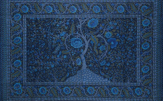 CLEARANCE Handmade Cotton Tree of Life Tapestry Tablecloth Spread Twin 70x104 - Sweet Us