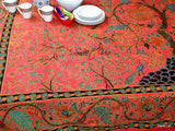 Cotton Tree of Life Tablecloth Rectangle Red Tapestry Wall Hang Bed sheet
