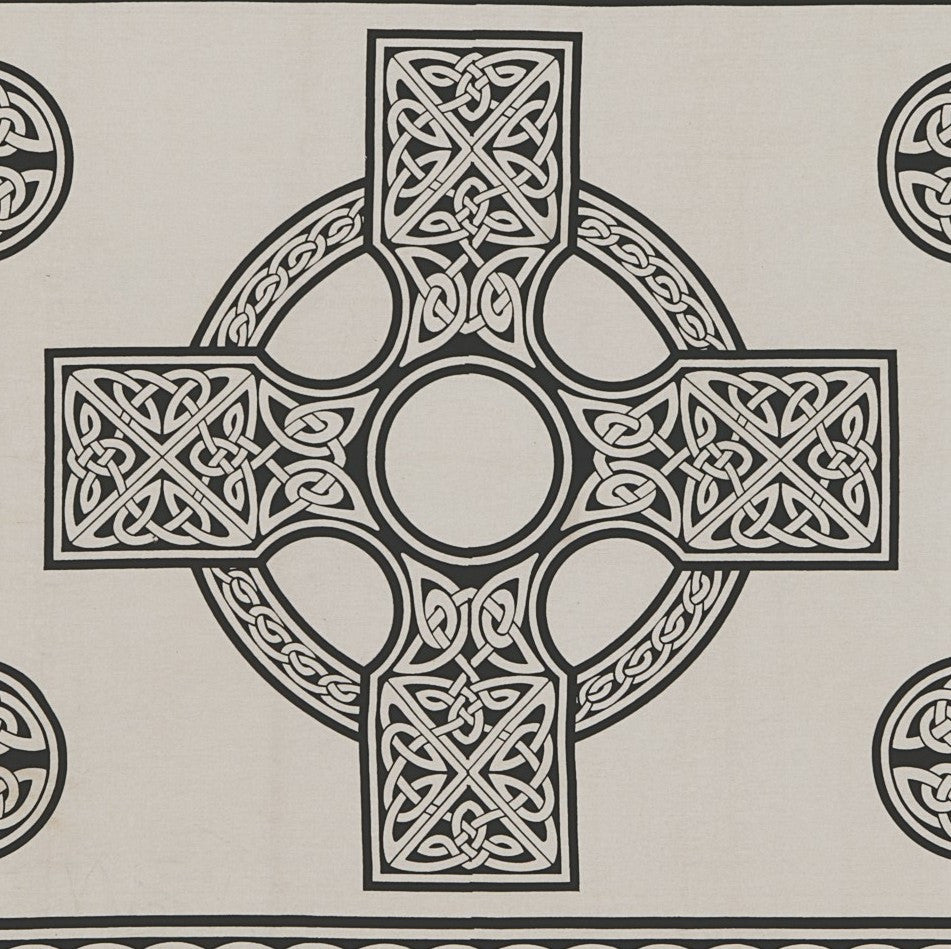 Handmade 100% Cotton Heavy Celtic Wheel Tie Dye Tapestry Spread 88x104 White - Sweet Us