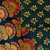 Cotton Peacock Mandala Floral Tablecloth Rectangle 68x102 Green Gold Orange