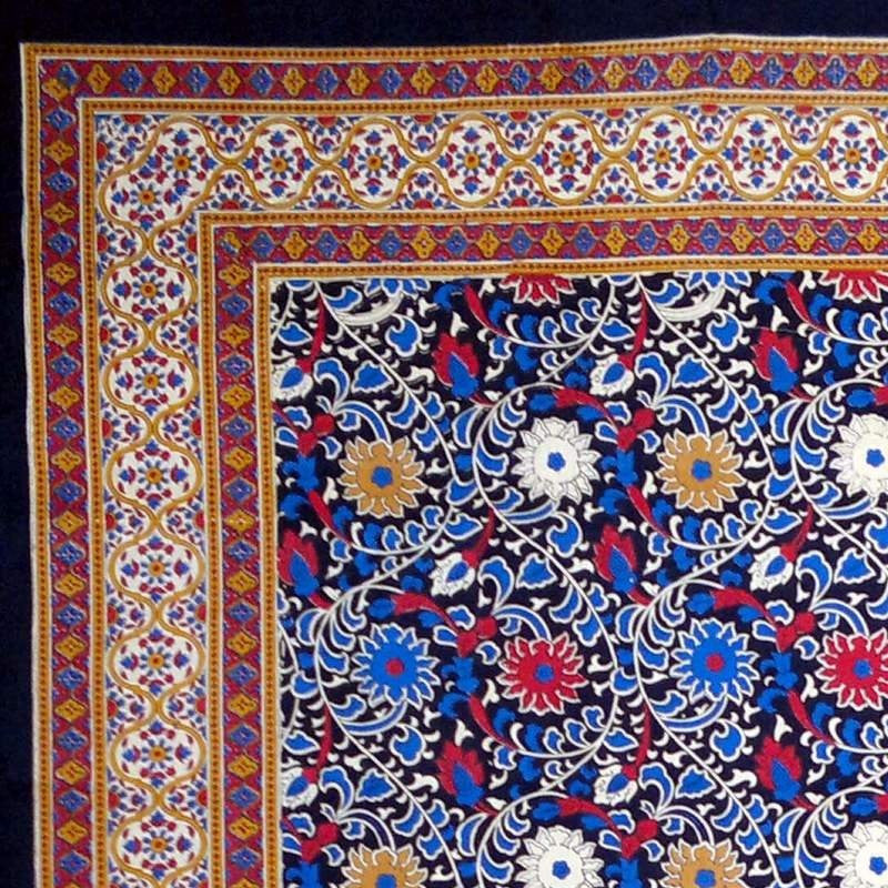 Handmade Cotton Sunflower Tapestry Throw Bedspread Tablecloth Full Yellow Black - Sweet Us