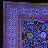 Handmade 100% Cotton Sunflower Tapestry Bedspread Tablecloth Full Black Purple - Sweet Us