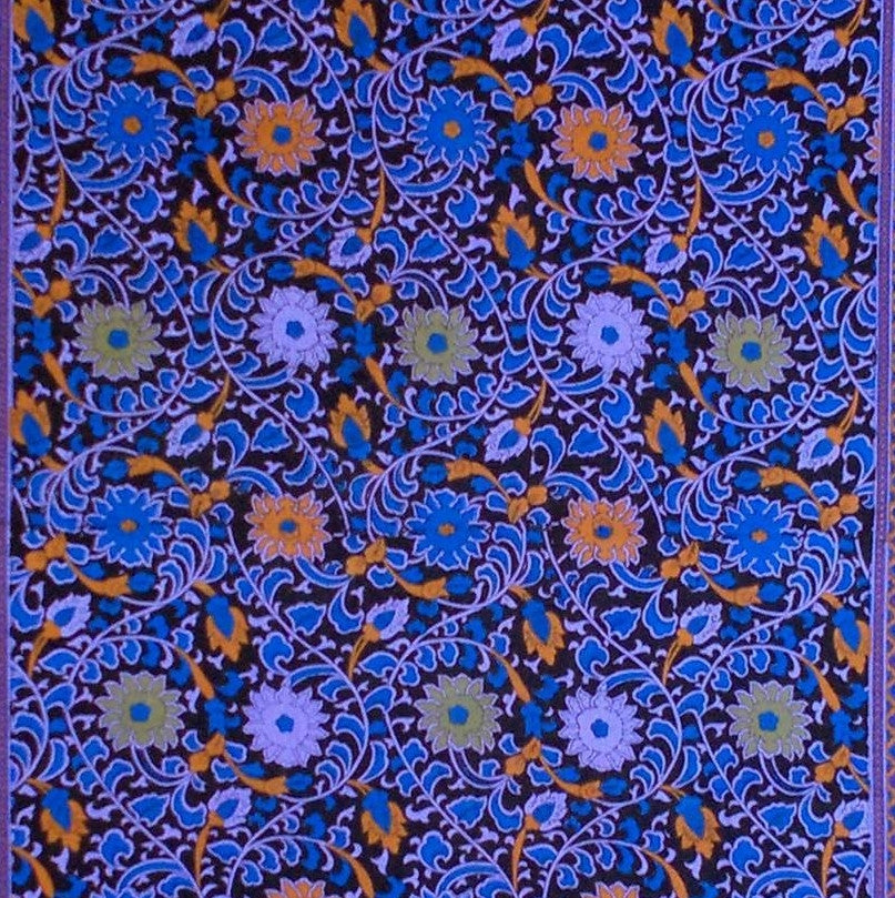 Handmade 100% Cotton Sunflower Tapestry Bedspread Tablecloth Twin Black Purple - Sweet Us