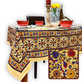 Light weight Cotton Sunflower Tablecloth Rectangle, Lemon Yellow - Sweet Us