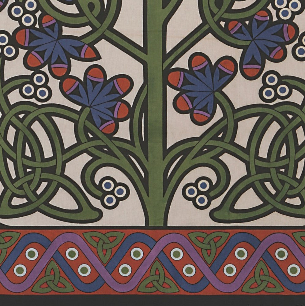 Handmade 100% Cotton Celtic Knot Parrot Tapestry Tablecloth Spread Full 88x106 - Sweet Us