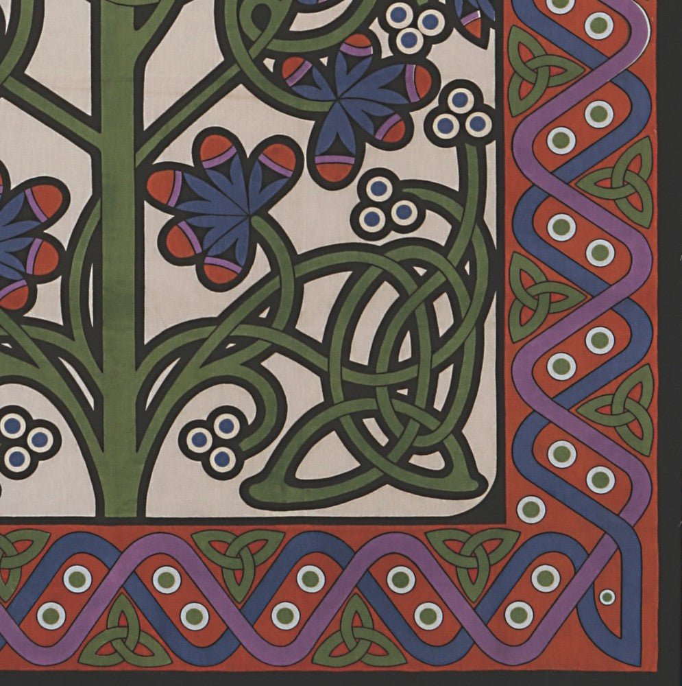 Handmade 100% Cotton Celtic Knot Parrot Tapestry Tablecloth Spread Full 88x106 - Sweet Us