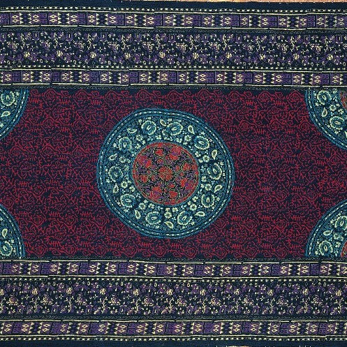 Handmade Sanganer Geometrical Cotton Tapestry Throw Tablecloth Bedspread Twin - Sweet Us