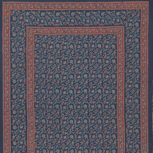 Handmade Sanganer Floral 100% Cotton Tapestry Throw Tablecloth Bedspread Twin - Sweet Us