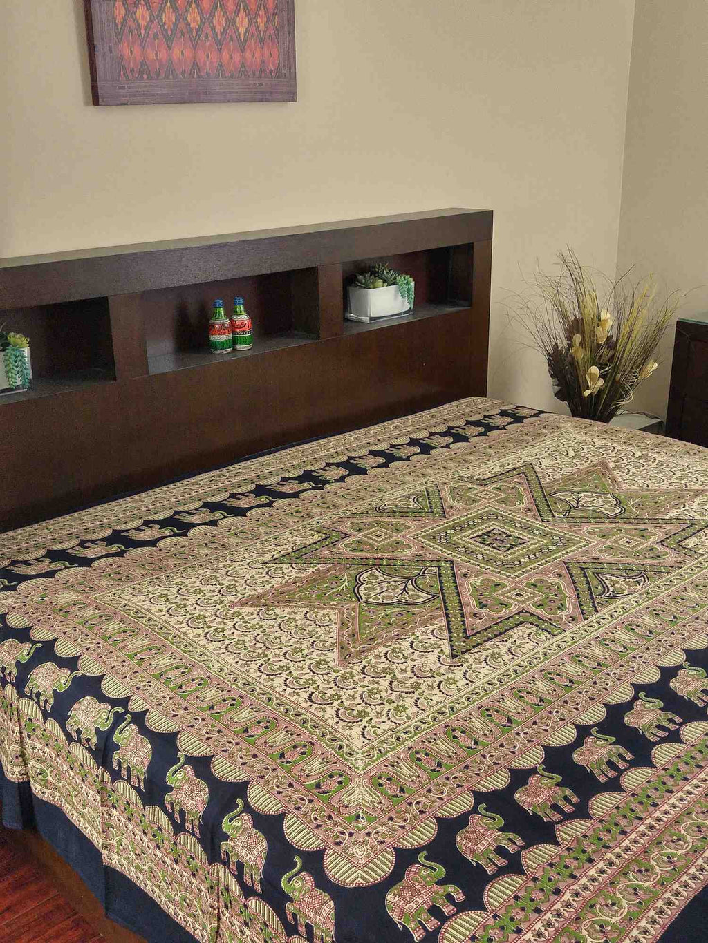 Tapestry Wall Hanging Bedspread Full Cotton Tablecloth Thin Beach Blanket Beige Tan - Sweet Us