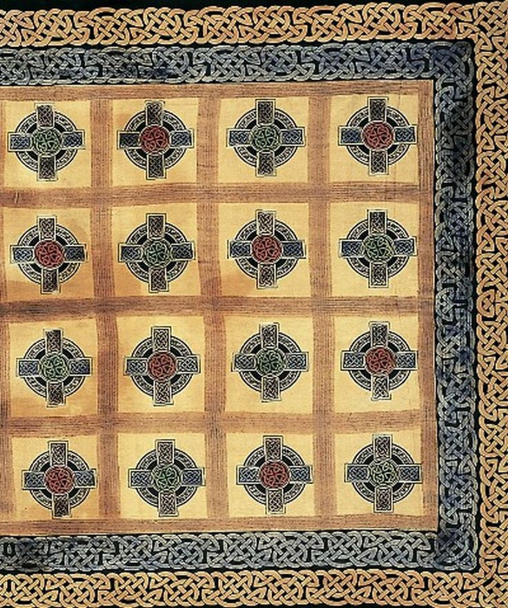 Handmade 100% Cotton Celtic Tapestry Tablecloth Bedspread Twin Tan Beige 70x104 - Sweet Us