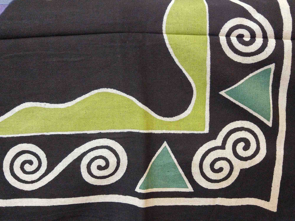 Handmade Cotton Hand Block Print Butterfly Bedspread Coverlet Bed Sheet Tapestry Tablecloth Twin Black - Sweet Us