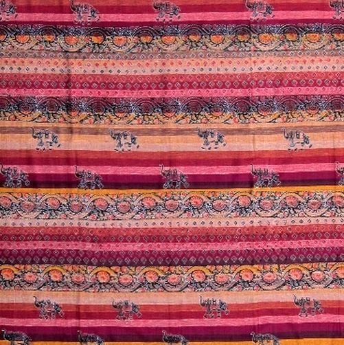 Handmade Cotton Paisley Good Luck Elephant Tapestry Tablecloth Bedspread Queen - Sweet Us