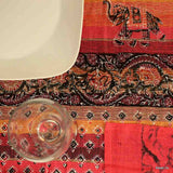 Paisley Elephant Floral Cotton Tablecloth Rectangle