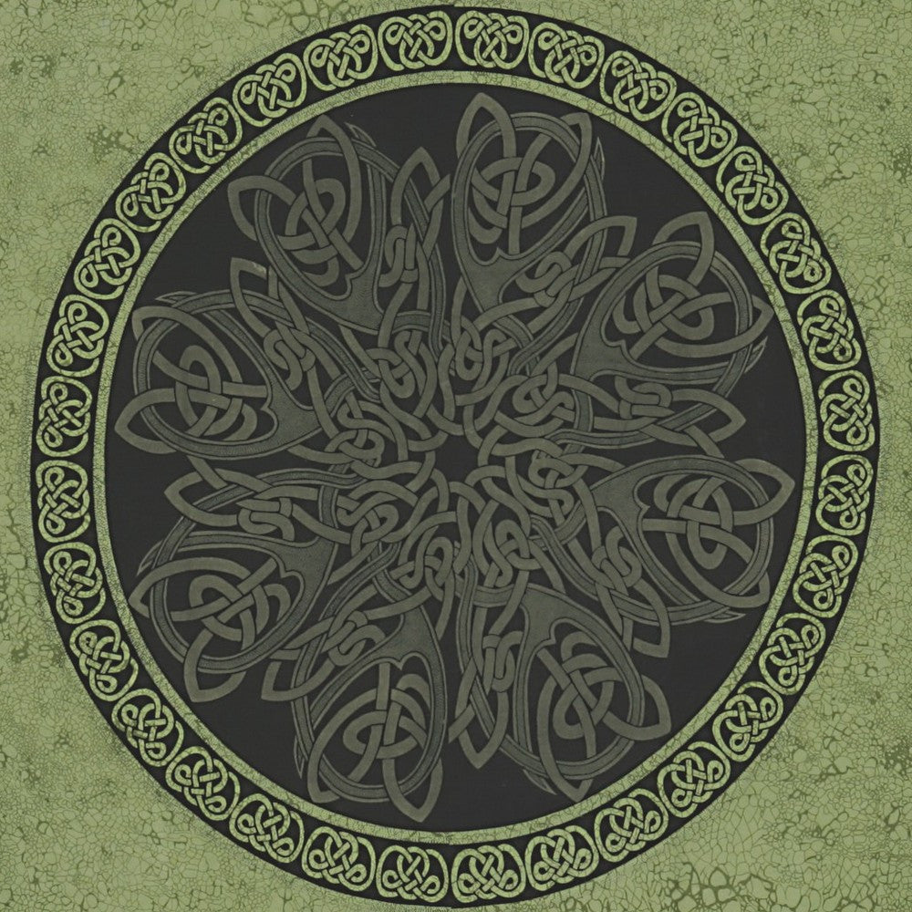 Handmade Celtic Wheel Circle Tie Dye Tapestry Tablecloth Spread Full 88x104 - Sweet Us