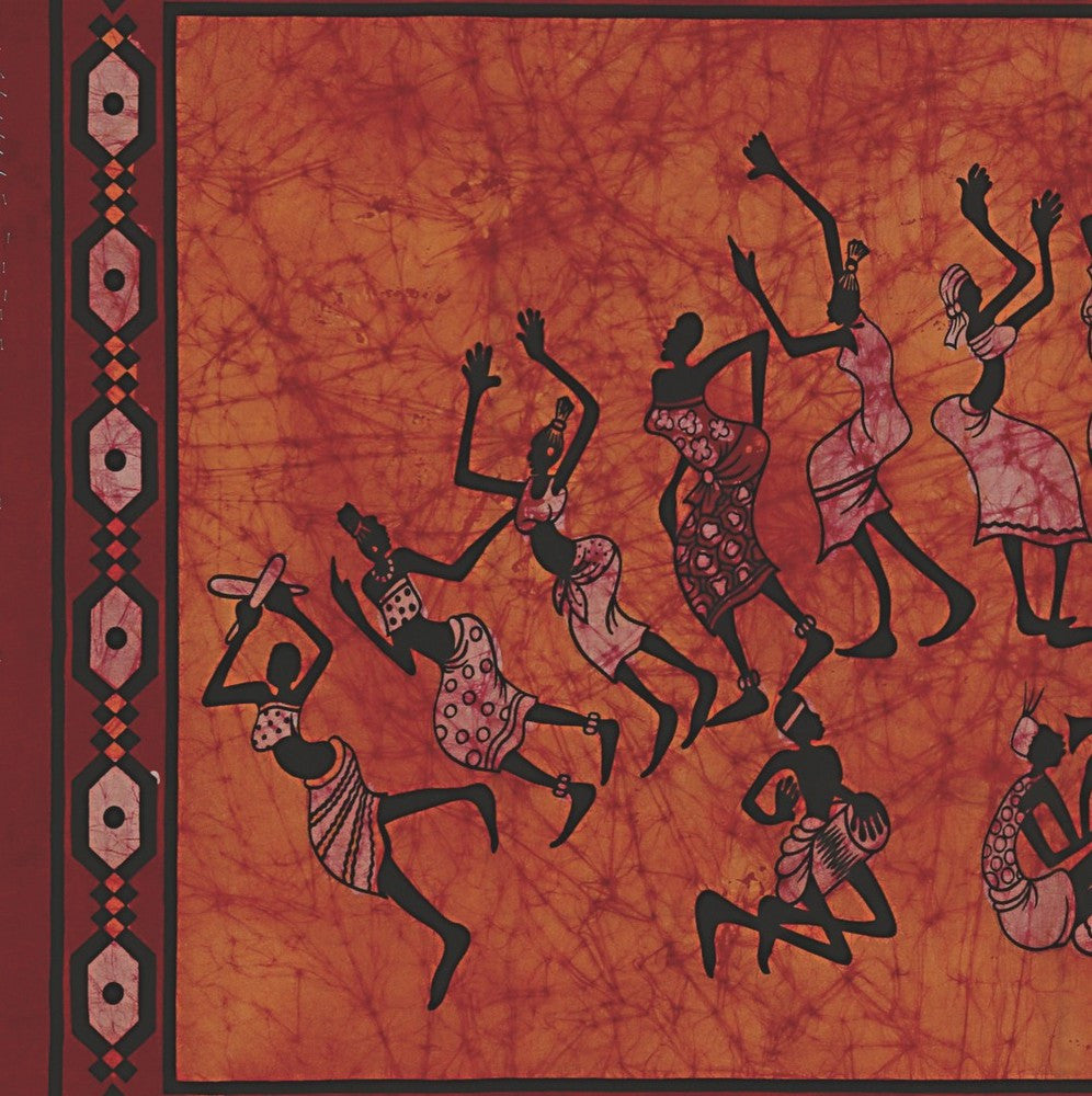 Handmade Cotton Tribal Dance Cotton Tapestry Tablecloth Coverlet Bedsheet 55x85 - Sweet Us