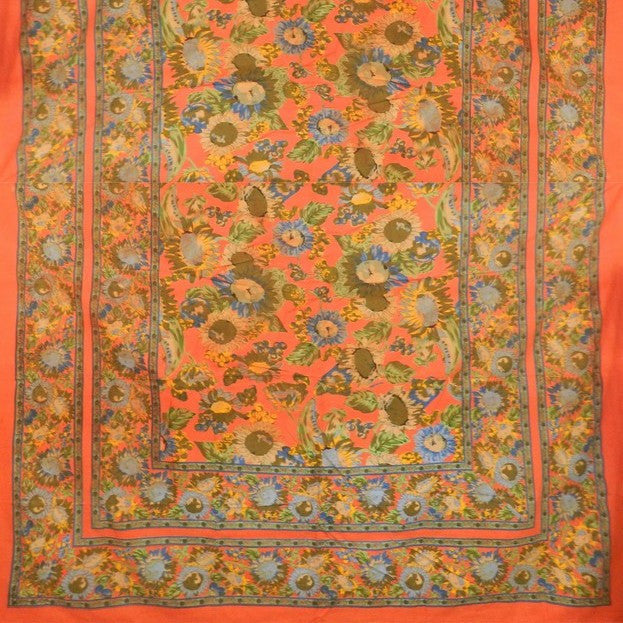 Handmade 100% Cotton French Floral Tapestry Tablecloth Throw Spread Full 88x106 - Sweet Us