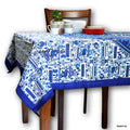 Tusker Bloom Cotton Tablecloth Rectangle — Ocean Mist - Sweet Us