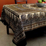 Cotton Mandala Paisley Floral Tapestry Tablecloth Rectangle Blue Purple Brown - Sweet Us