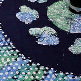 Cotton Batik Tablecloth Rectangle 58x90 Blue Purple Green, Kitchen Table Linen