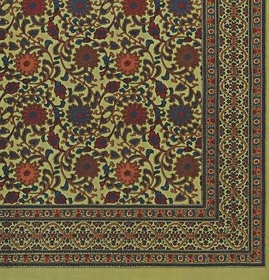 Handmade Cotton Sunflower Tapestry Throw Bedspread Tablecloth Full Lime Green - Sweet Us