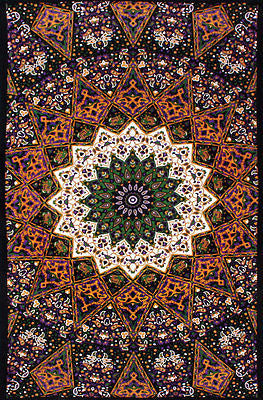 Handmade 100% Cotton 3D Purple Star Fabric Poster Mini Tapestry 30x45 with Loops - Sweet Us