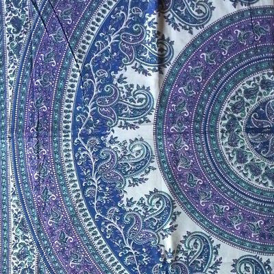 Clearance Sale Handmade Cotton Paisley Mandala Tapestry Tablecloth Bedspread Wall Hang 87x90 - Sweet Us