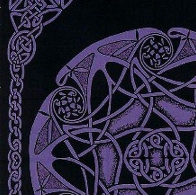 Handmade 100% Cotton Heavy Celtic Wheel Tie Dye Tapestry Spread 88x104 Purple - Sweet Us