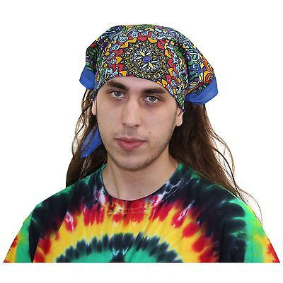 Grateful Dead Terrapin Dance Cotton Bandana Scarf Headscarf 22x22 inches - Sweet Us
