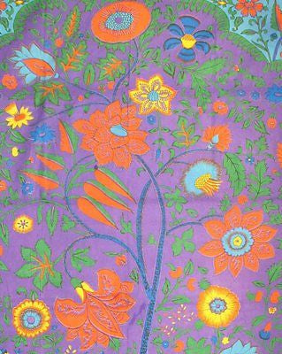Cotton Tree of Life Tapestry Wall Hang Tablecloth Rectangle Spread Purple - Sweet Us