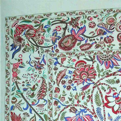 Handmade Tree of Life Cotton Wall Hanging Tapestry Light Green 60x90 Gorgeous - Sweet Us