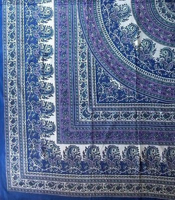 Clearance Sale Handmade Cotton Paisley Mandala Tapestry Tablecloth Bedspread Wall Hang 87x90 - Sweet Us