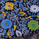 Handmade Sunflower Print 100% Cotton Tablecloth Round 66" Round Purple & Black - Sweet Us