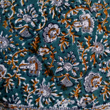 Handmade 100% Cotton Hand Block Print Floral Tablecloth 72 Inch Round Green - Sweet Us