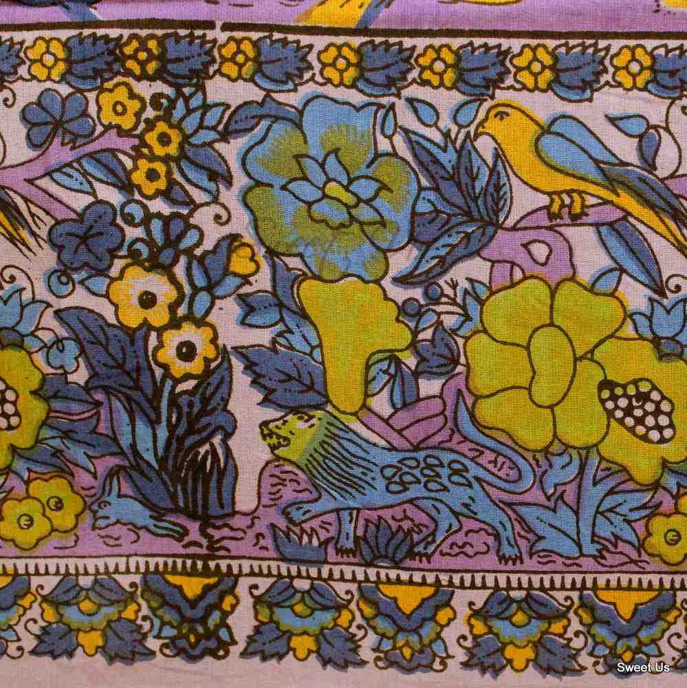 Tree of Life Tablecloth for Square Tables Cotton Floral Kitchen Dining Table Linen