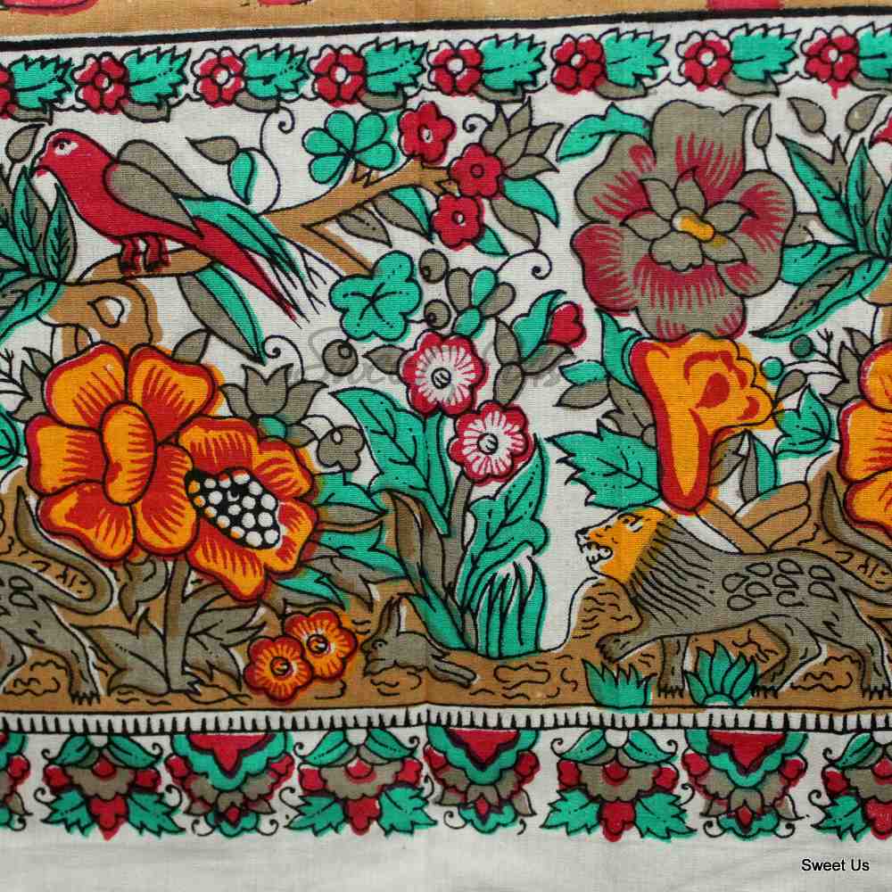 Tree of Life Tablecloth for Square Tables Cotton Floral Kitchen Dining Table Linen