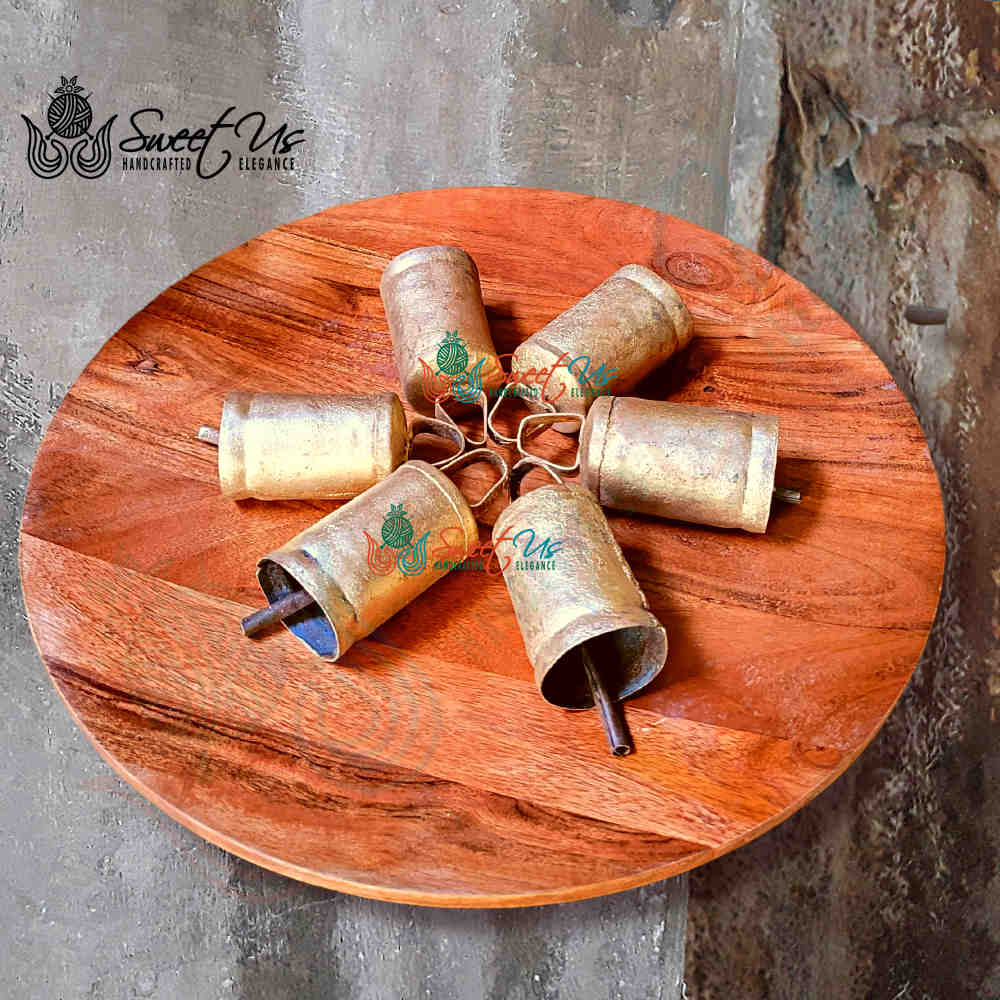 Rustic Vintage Chic Jingle Sleigh Bells Meditation Craftwork Christmas Décor