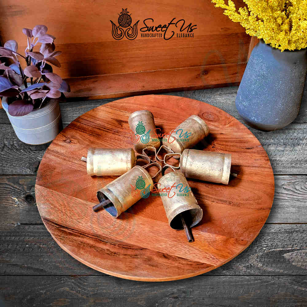 Rustic Vintage Chic Jingle Sleigh Bells Meditation Craftwork Christmas Décor