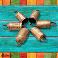 Rustic Straight Tin Bells — 3" — Set of 6