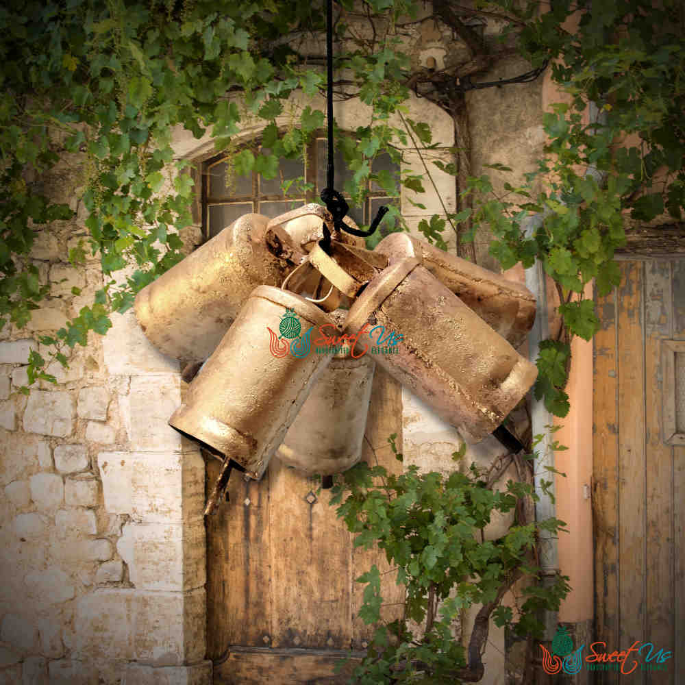 Rustic Vintage Chic Jingle Sleigh Bells Meditation Craftwork Christmas Décor