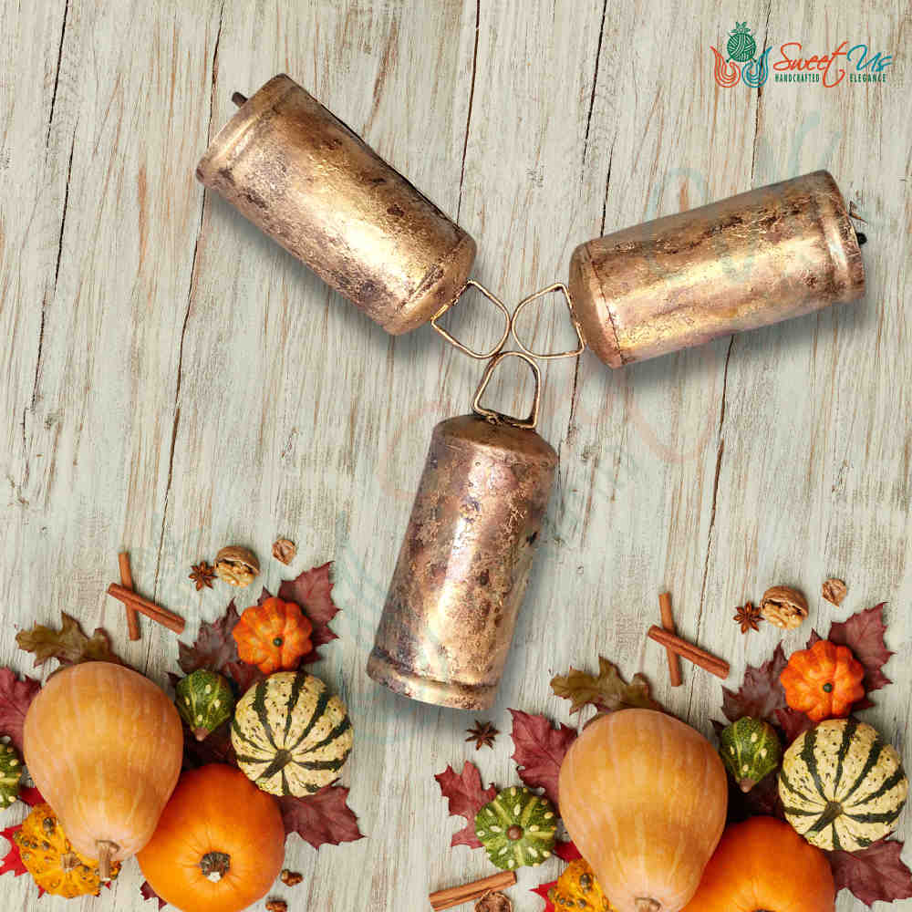 Rustic Vintage Chic Barrel Bells - Meditation, Craftwork Garden Christmas Décor