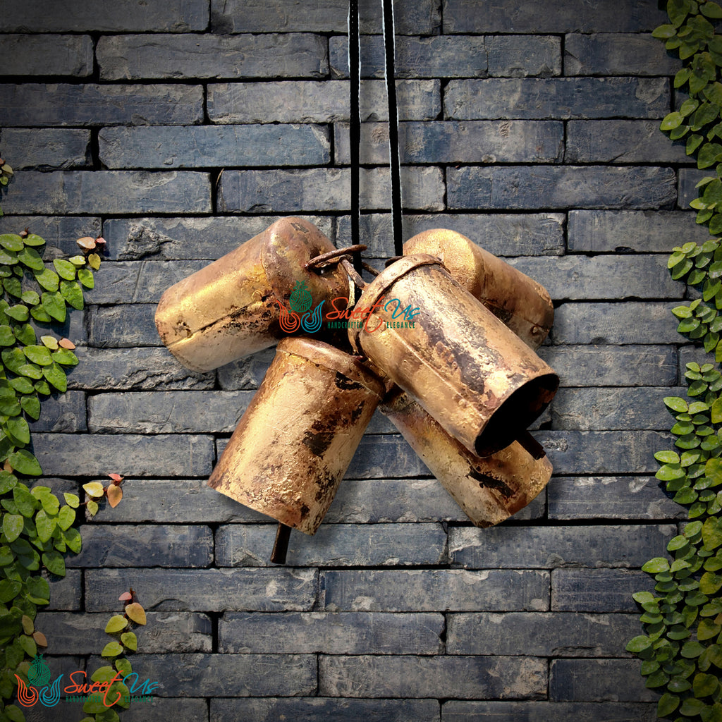 Rustic Vintage Chic Jingle Sleigh Bells Meditation Craftwork Christmas Décor
