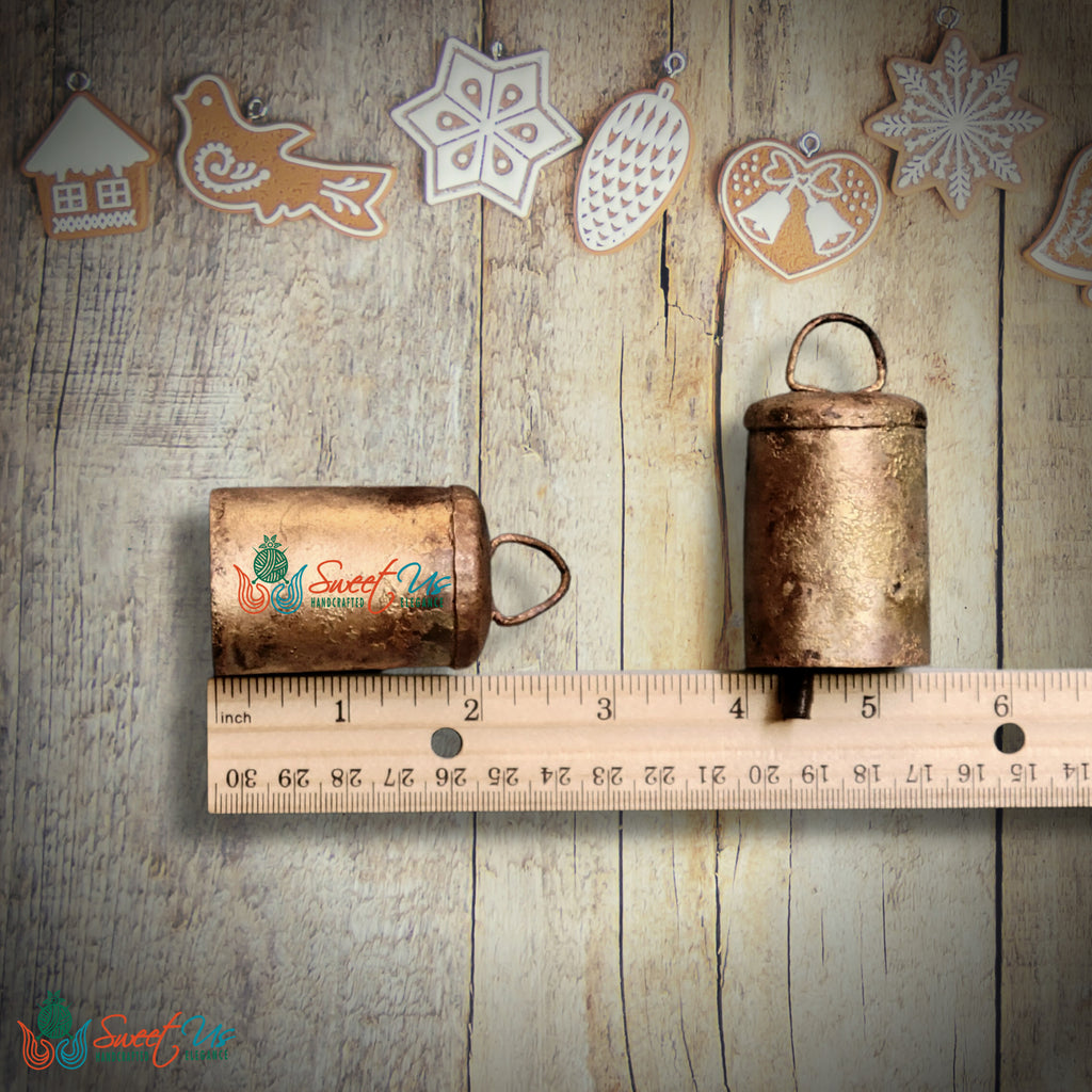 Rustic Vintage Chic Jingle Sleigh Bells Meditation Craftwork Christmas Décor