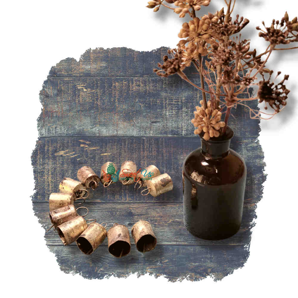 Rustic Vintage Chic Sleigh Jingle Bells for Meditation Craftwork Christmas Décor