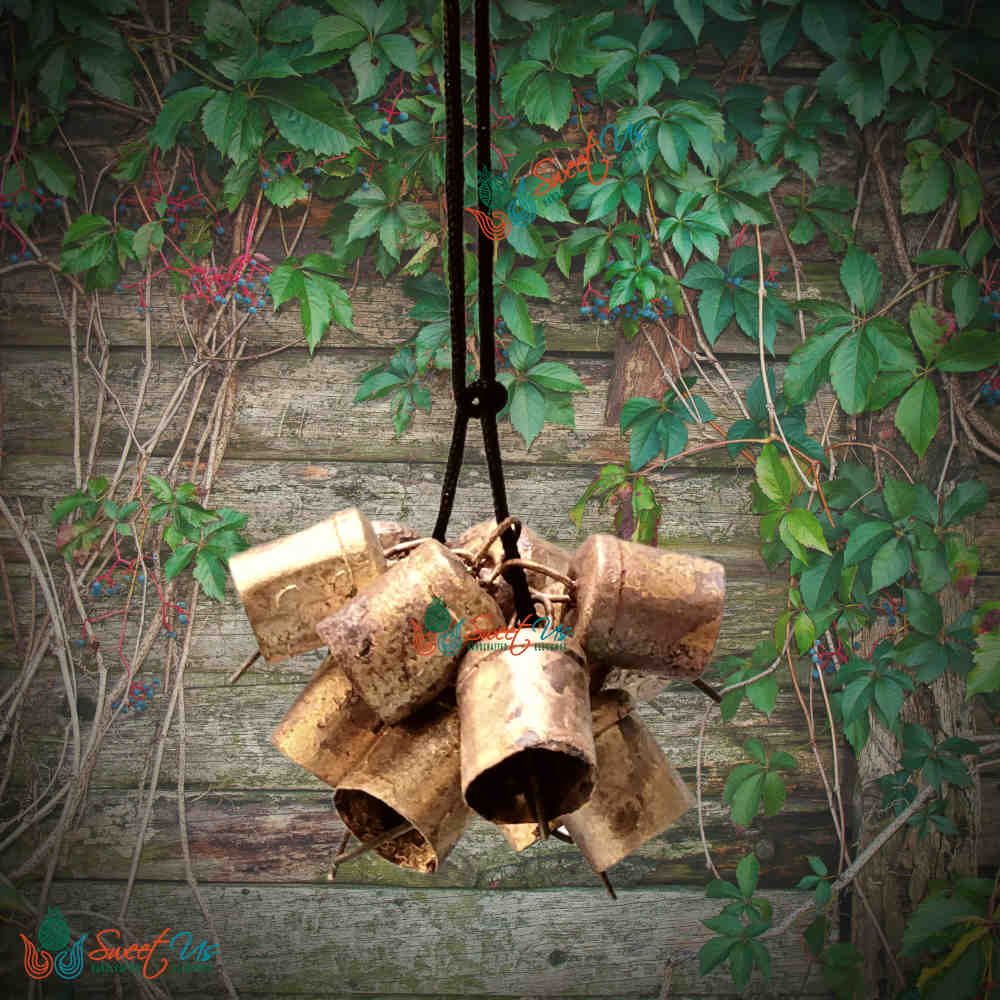 Rustic Vintage Chic Sleigh Jingle Bells for Meditation Craftwork Christmas Décor